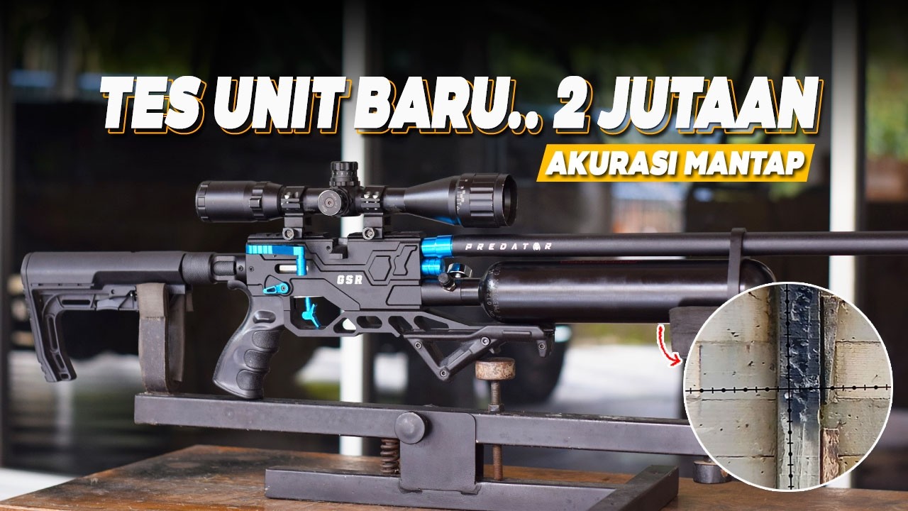 TES UNIT BARU CUMA 2 JUTAAN AKURASI SEBAGUS INI !! PROMO SENAPAN ANGIN PCP PREDATOR GSR TERBARU 2026