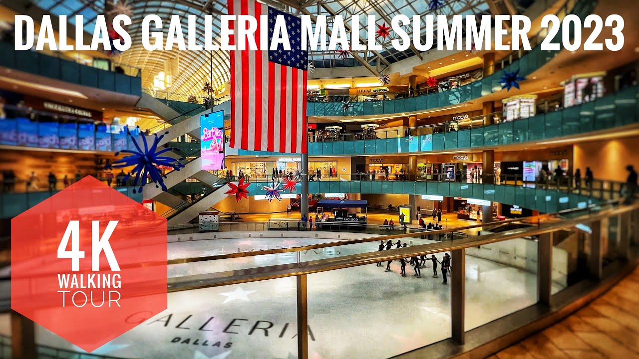 Walking around Dallas Texas Galleria Mall | Summer 2023