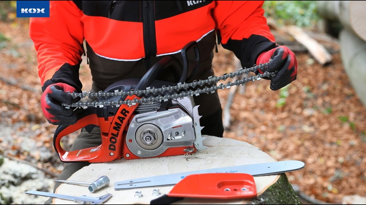 Die passende S&auml;gekette und F&uuml;hrungsschiene bei KOX finden