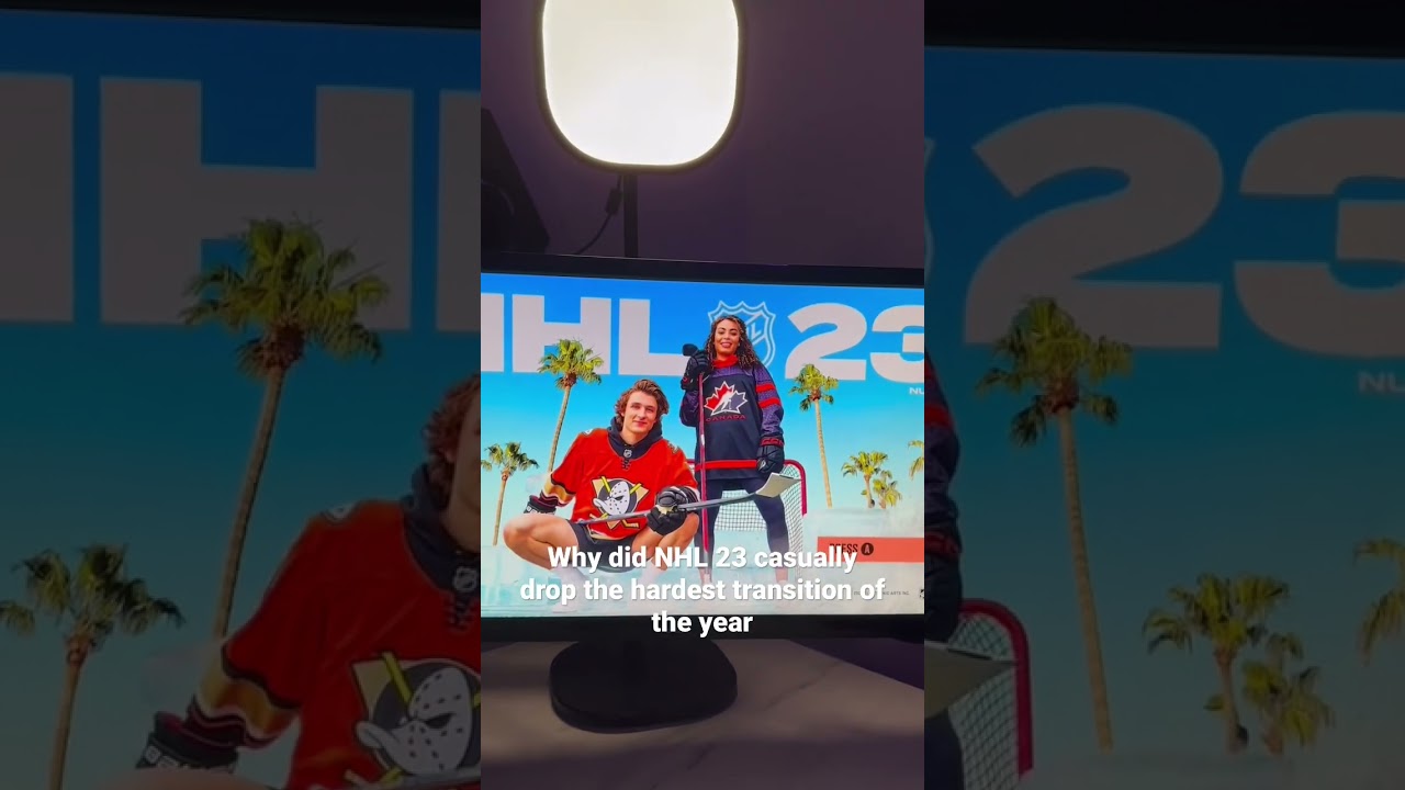 This NHL 23 transition actually goes hard. #shorts