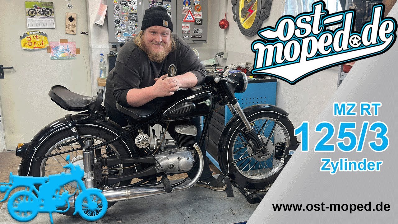 MZ RT 125/3 | Frischer Zylinder für das schwerste Fahrrad der Welt  | ost-moped.de