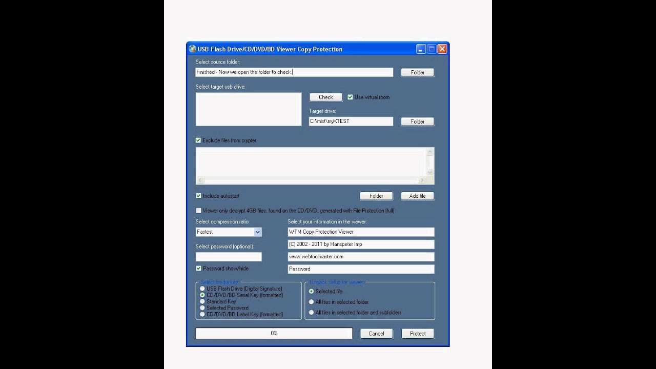Protect your documents, music, data or any other files with WTM Copy Protection Tutorial