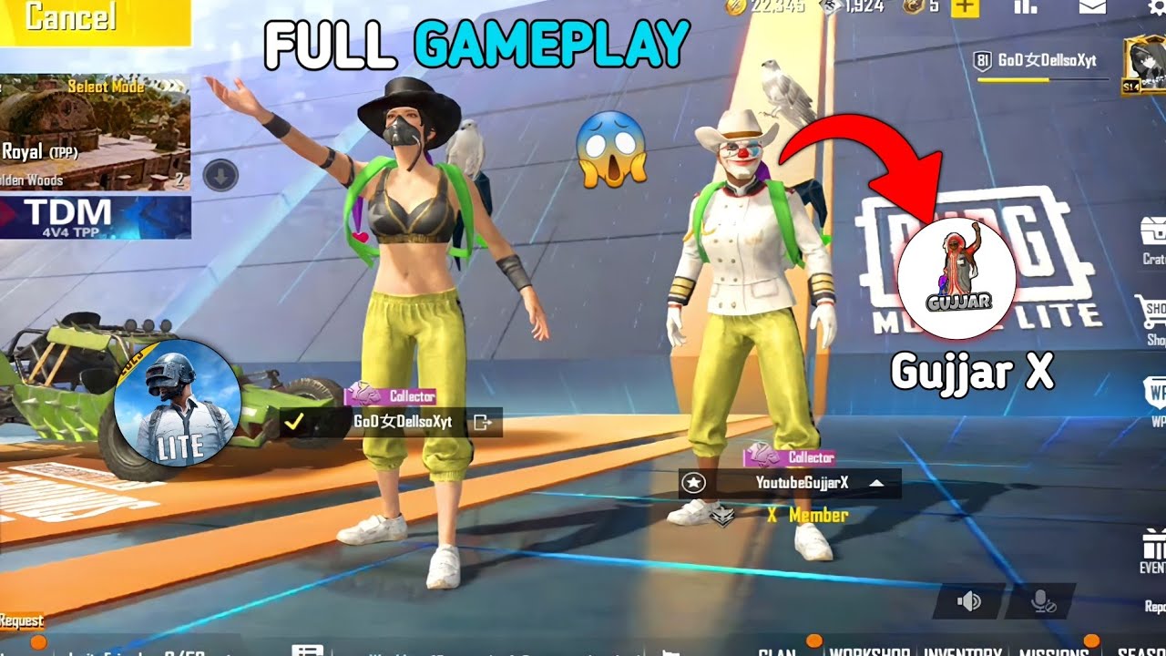PLAYING 😱 Gujjar X 🧠🔥 1v4 GAMEPLAY PUBG MOBILE LITE BGMI LITE | @GujjarXyt  @louwangg