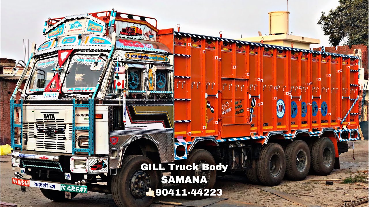 TATA 4823 TRUCK 16 wheeler FULL BODY CABIN REVIEW OVERLOAD UP QUEEN