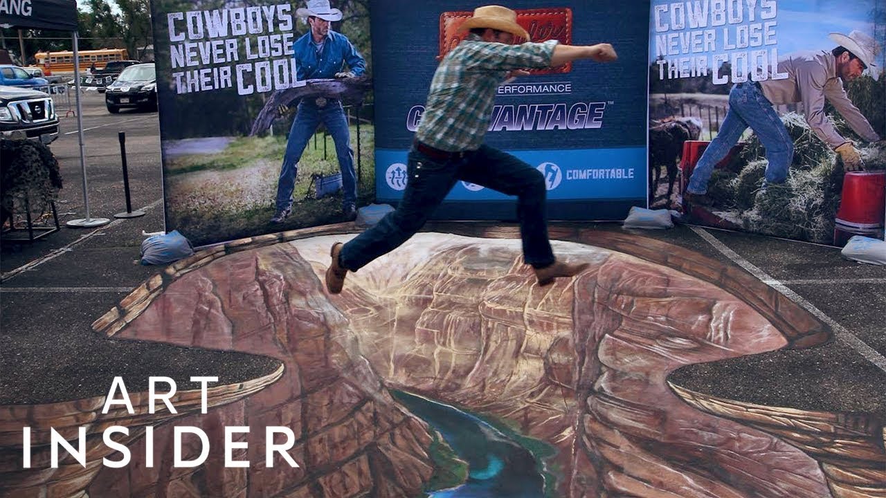 Artist Makes Interactive Street Art Look 3D