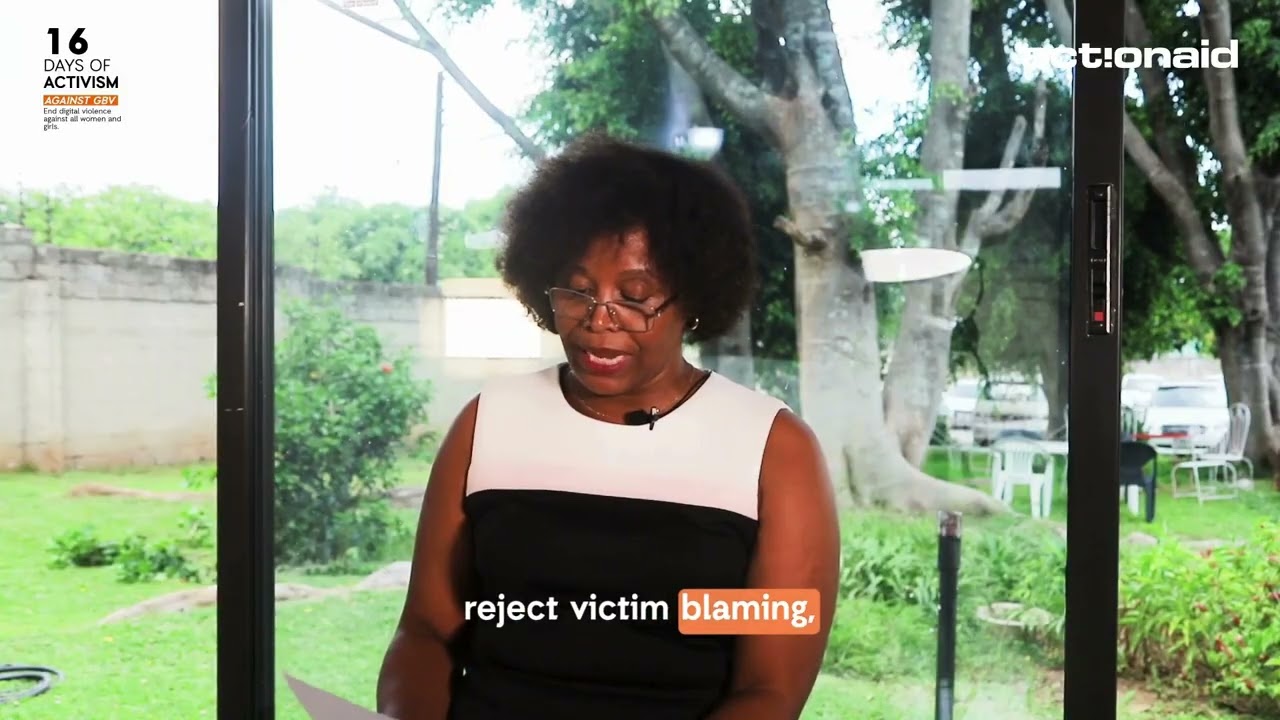 16 Days of Activism Against GBV message from our Board Chairperson Pamela Sibanda