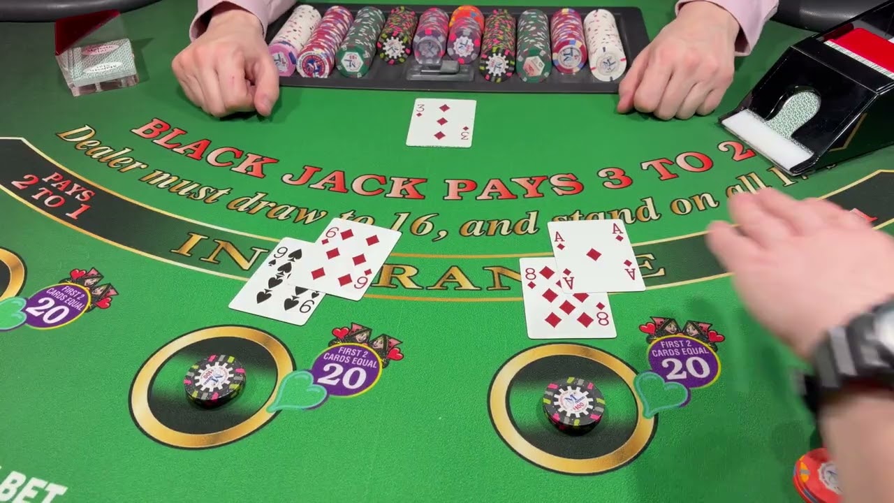 DOUBLE DECK BLACKJACK $5,000 BUY IN 🤑🔥🤑MAKING AN EASY $2,100 IN 3 SHOE🤑🔥🤑 S#doubledeck #blackjack