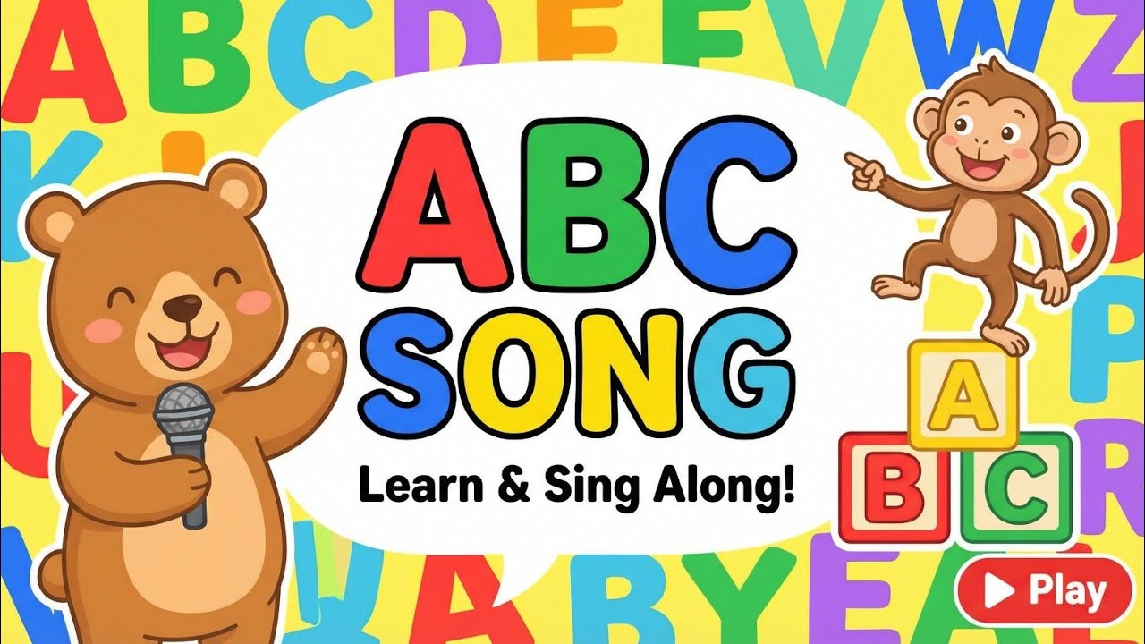The Alphabet Song For Kids | Basic English Learning