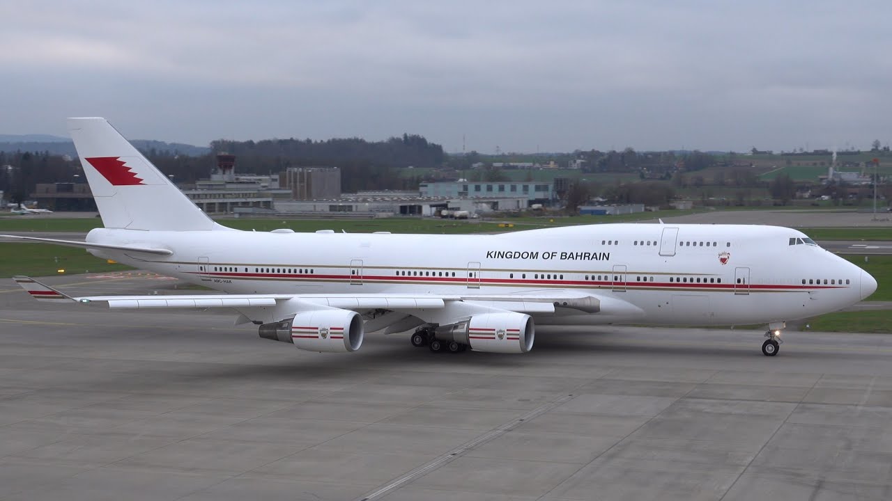 Bahrain Royal Flight B747 | Zurich Airport Plane Spotting