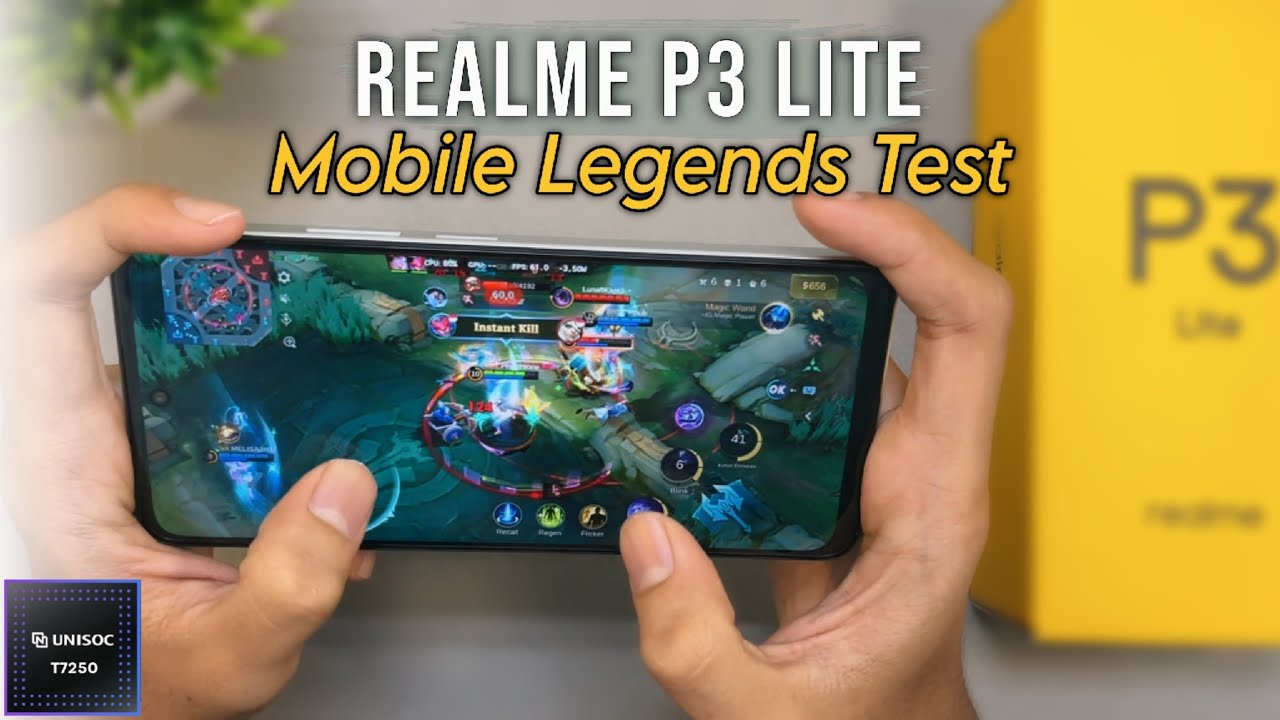 Realme P3 Lite Unisoc T7250 Mobile Legends Gaming Test