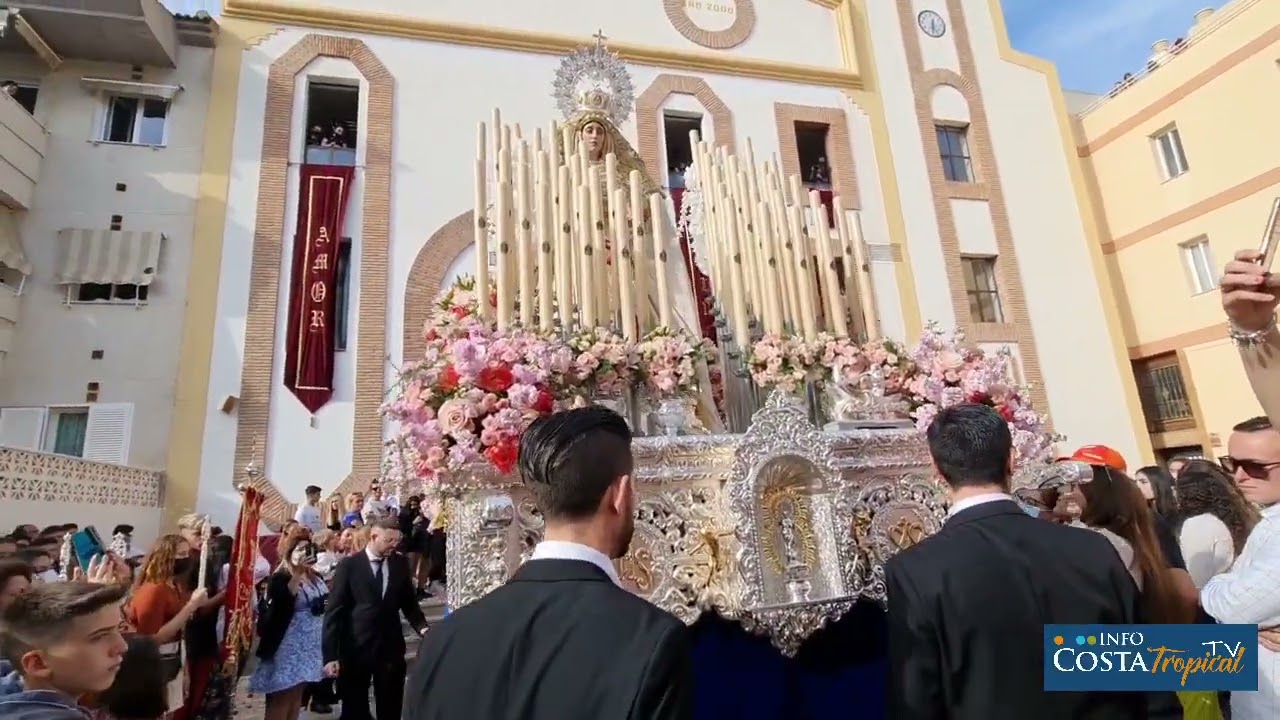 Domingo de Ramos en Almuñecar. Cristo Despojado y la Virgen de la Salud. Semana Santa 2022