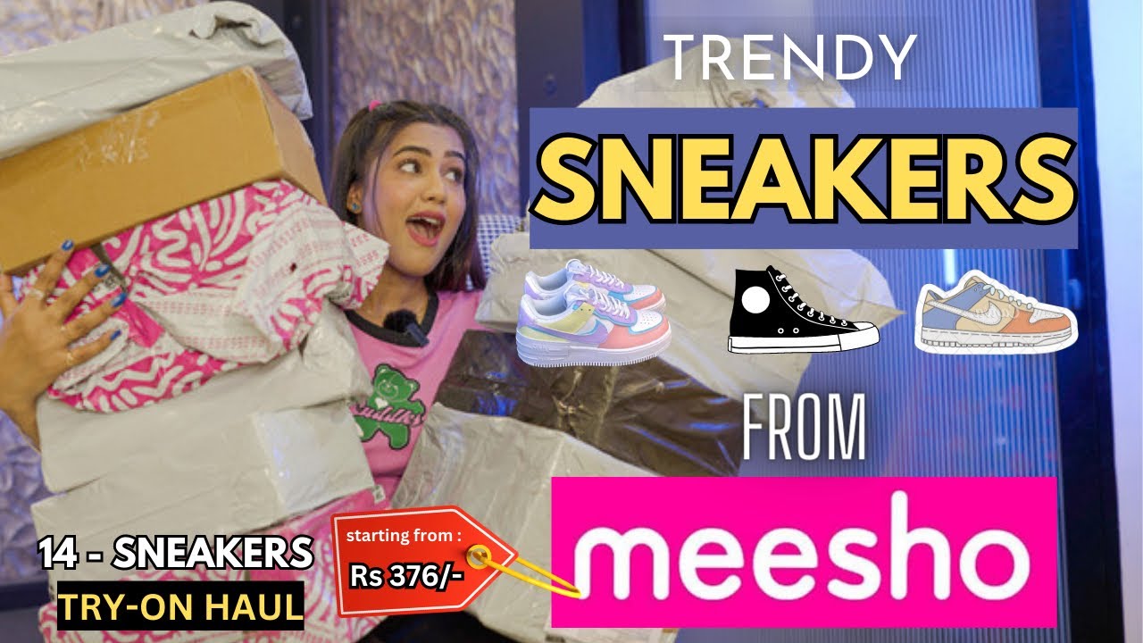 *HUGE* MEESHO SNEAKERS Haul | Running shoes | Casual shoes | Tryon ~ Review || gimaashi