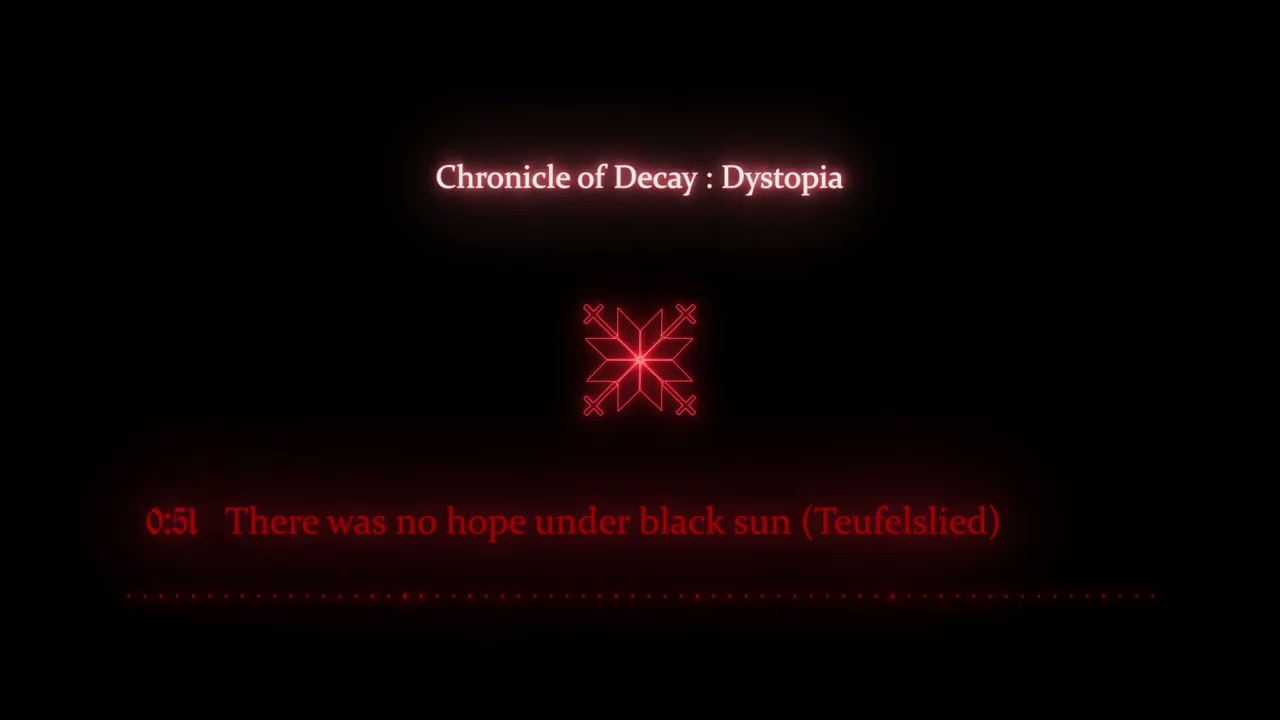 There was no Hope under Black Sun (Teufelslied Dark Piano) [CoD:Dystopia]