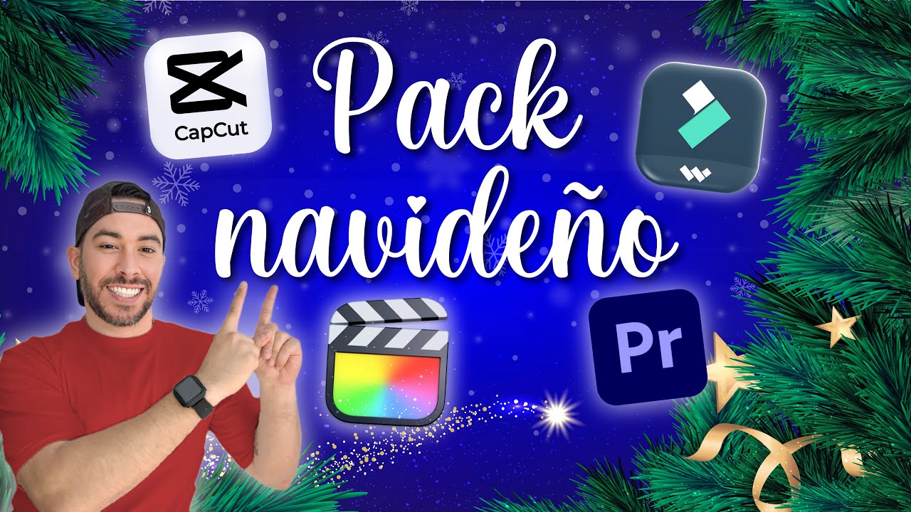 🎄 PACK NAVIDEÑO GRATIS para EDITAR VIDEOS | Recursos para Premiere, CapCut, Filmora y DaVinci