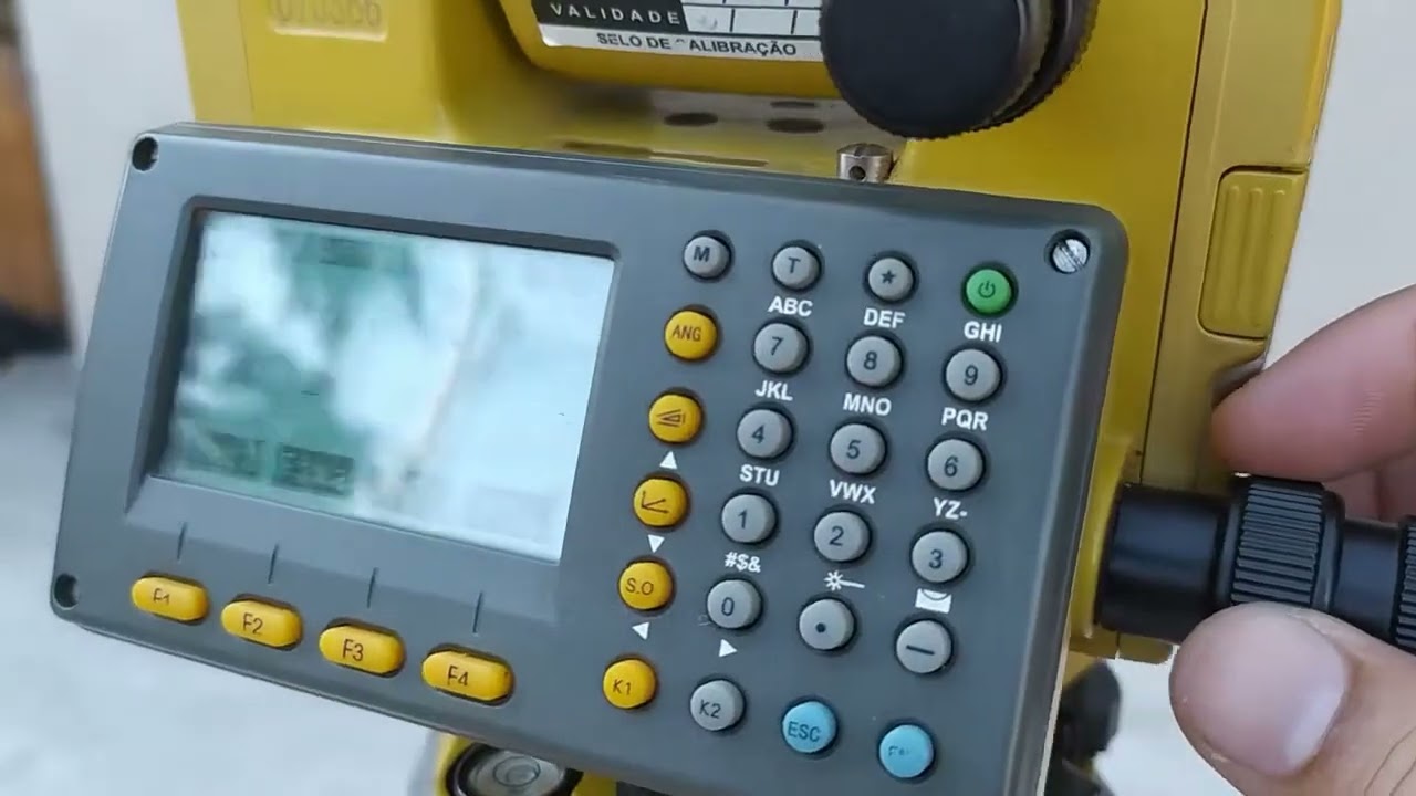 Estação total Geodetic - Coleta de dados