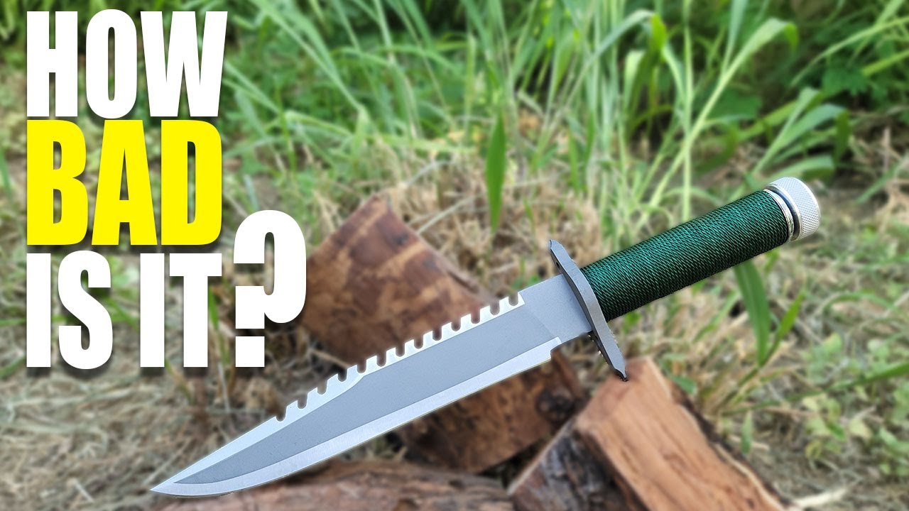 I tried out RAMBO'S knife from the movie Rambo First Blood, here’s what I really think about it