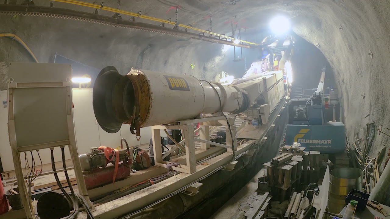 Neuer Kraftabstieg für das Rodundwerk I: Zeitraffer-Video vom Einfahren der Tunnelbohrmaschine