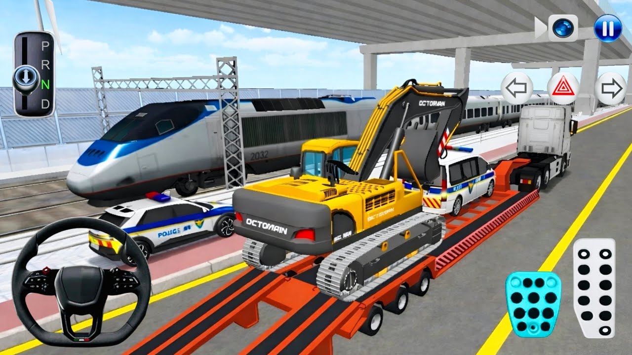 Trailer Truck Rescue by Police Vehicles 🚓 | 3D Driving Class 2026 Android Gameplay Car Game