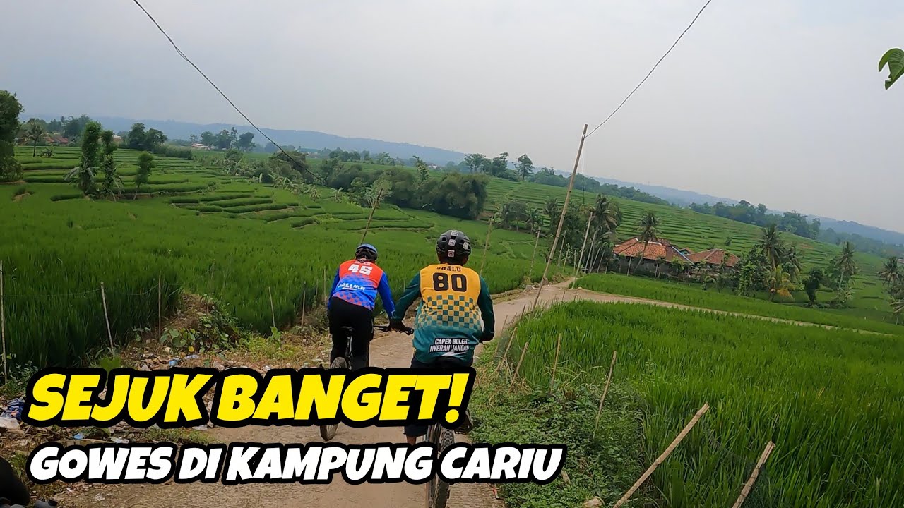 Sejuk Banget! Gowes di kampung Cariu🔥