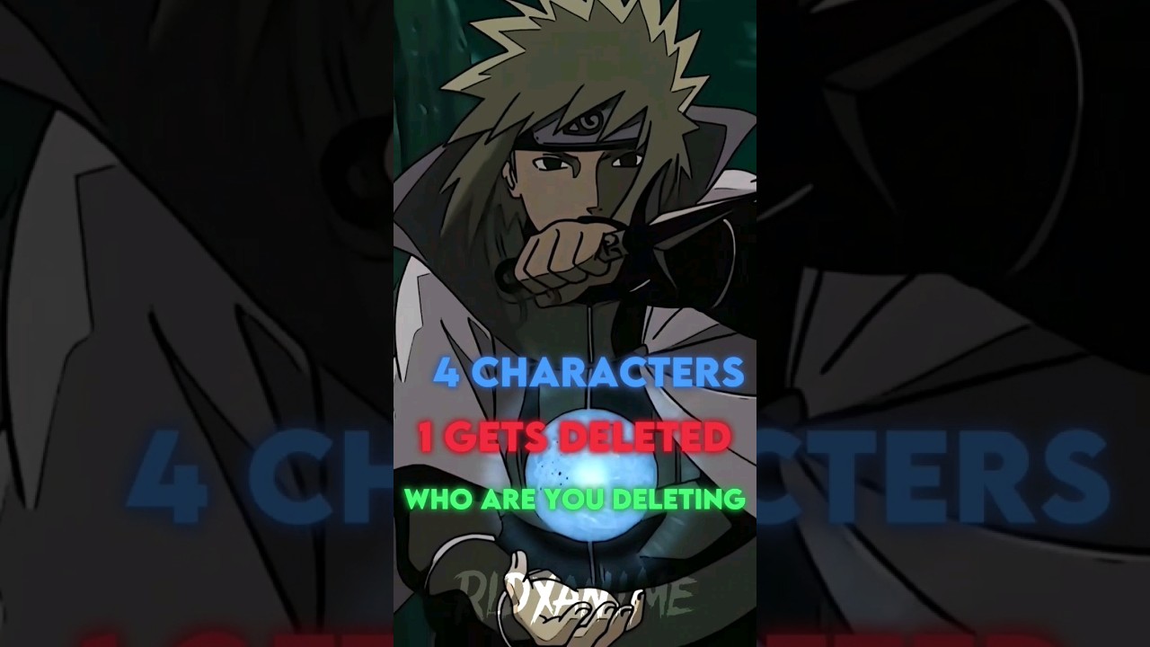 4 Characters 1 Get Deleted #anime