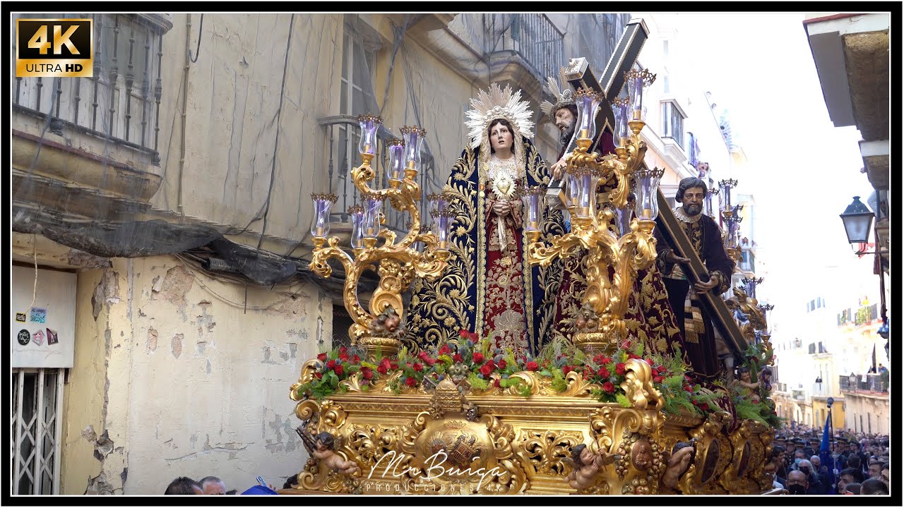 [4k] AFLIGIDOS SALIDA | Semana Santa 2022 Cádiz | BM ENRIQUE MONTERO