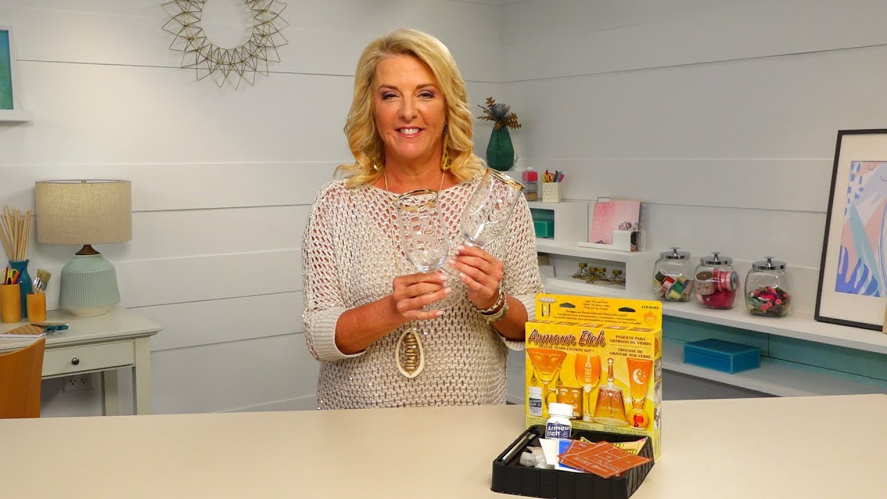 How to Etch Wine Glasses | Personalized Gifts | HSN Gets Crafty