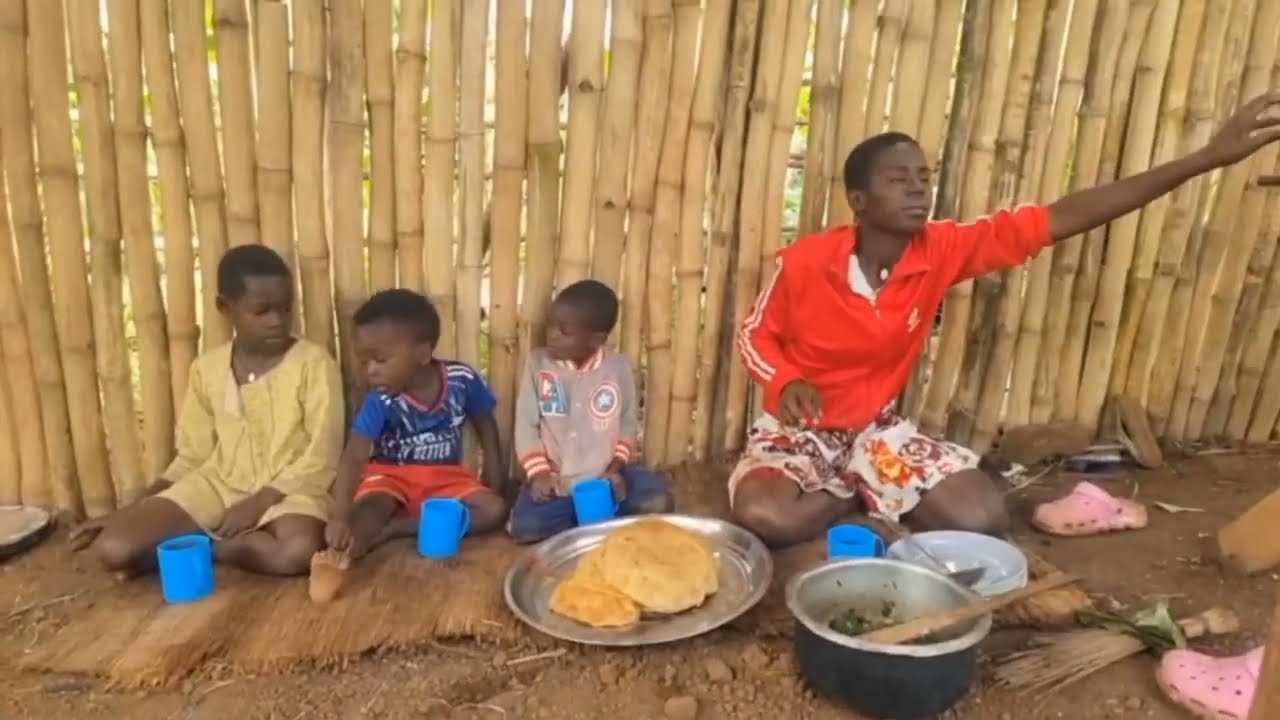 Authentic African Village Life_Harvesting Fresh Vegetables & Cooking for Family a Farm-to-Table Meal