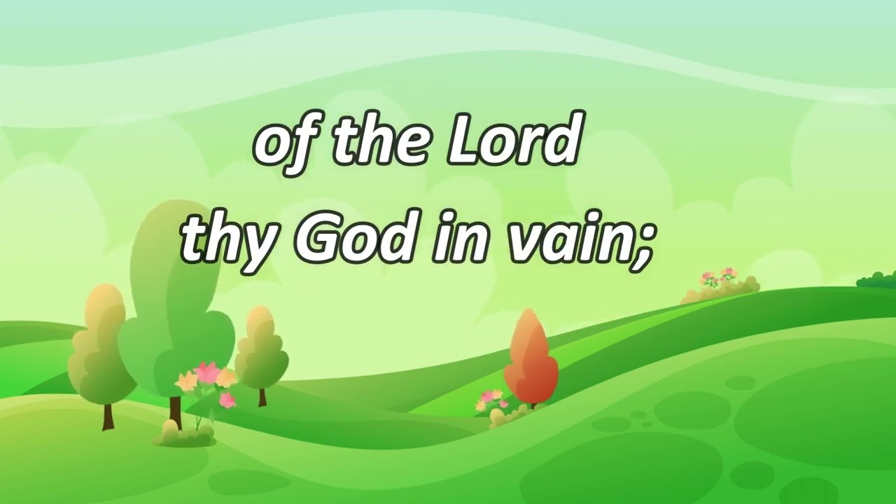 10 commandments song with lyrics