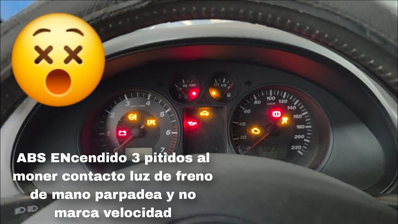 ✅️ABS encendido 3 pitidos al poner contacto luz defreno de mano parpadea y no marca velocidad