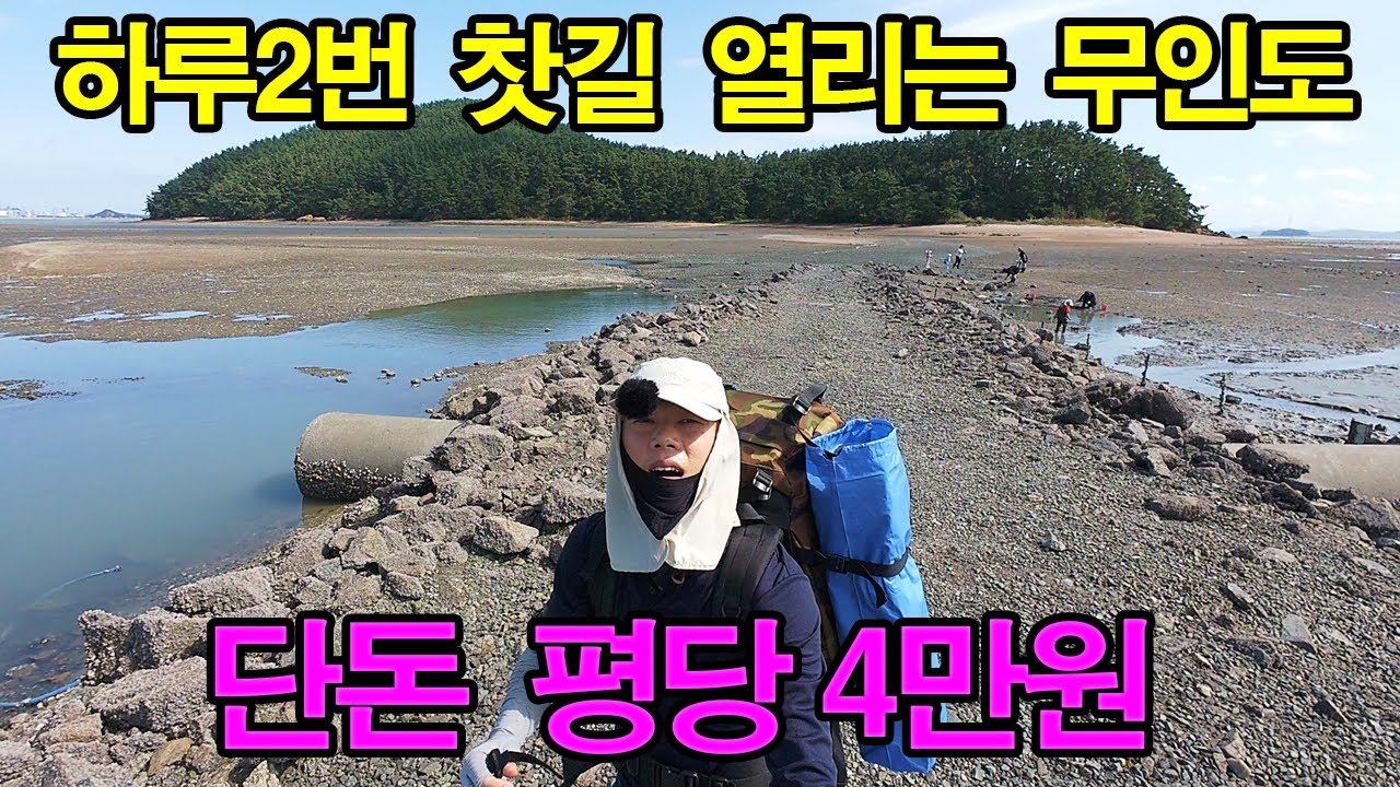 와~ 낭만 터지네~ 하루 두번 찻길이 생기는 무인도 심지어 수도권에서 멀지않음