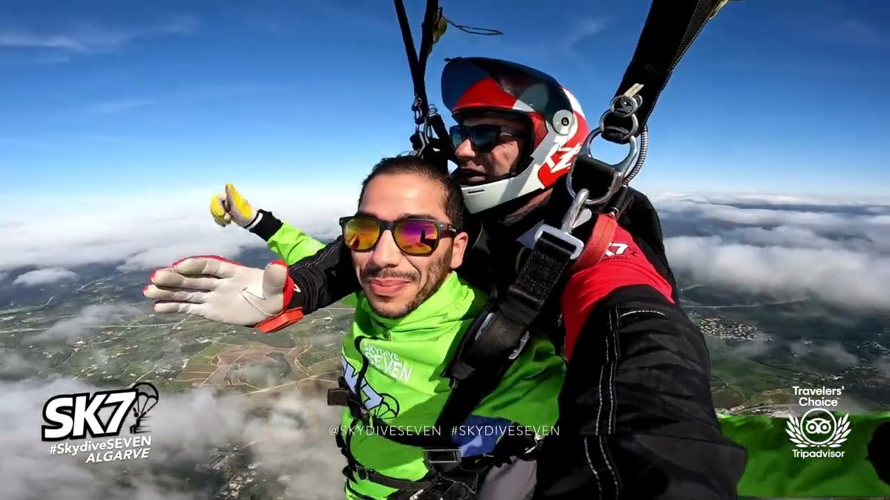 Tandem Skydive Salto de Paraquedas Algarve Jawher