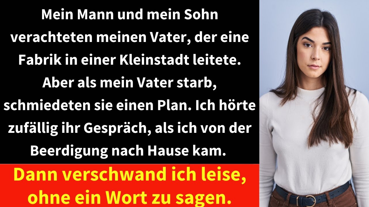 Mein Mann und mein Sohn verachteten meinen Vater, der eine Fabrik in einer Kleinstadt leitete.