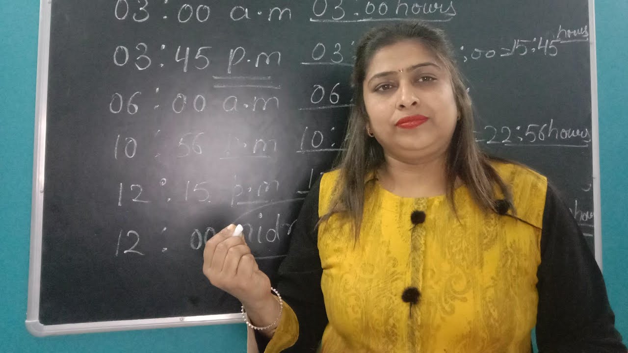 Time | How To Convert 12 Hour Clock To 24 Hour Clock...  @TutorJyotiKapoorOnlinestudy