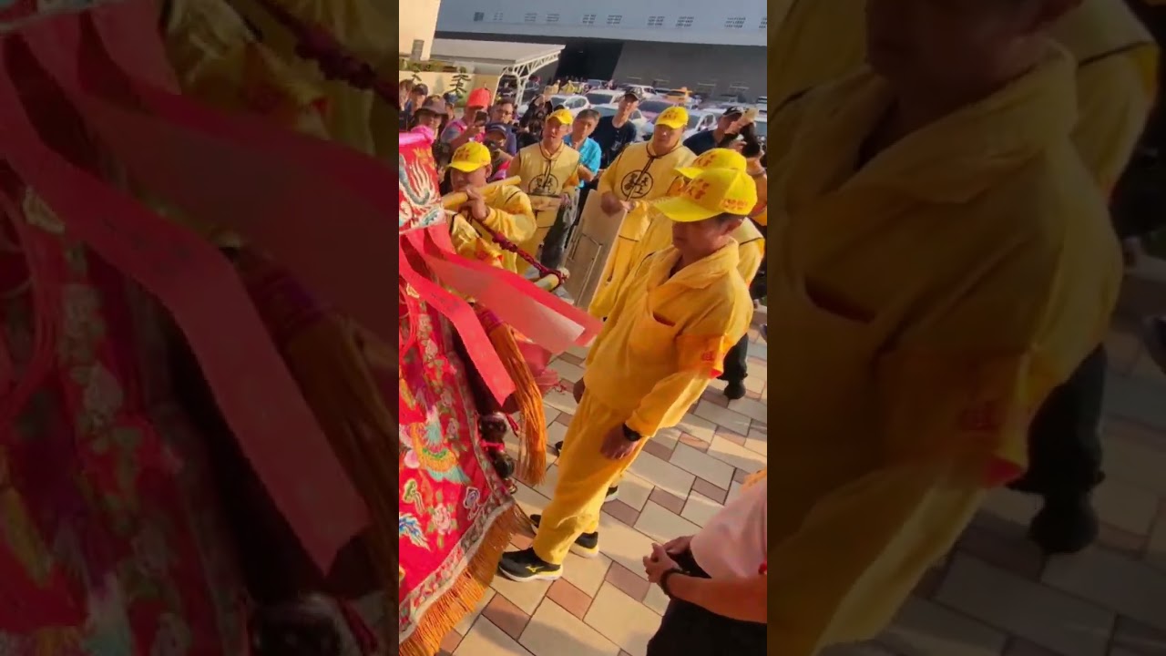 駐駕前，媽祖大轎展現好大的力量， 2026白沙屯媽祖北港進香第一天