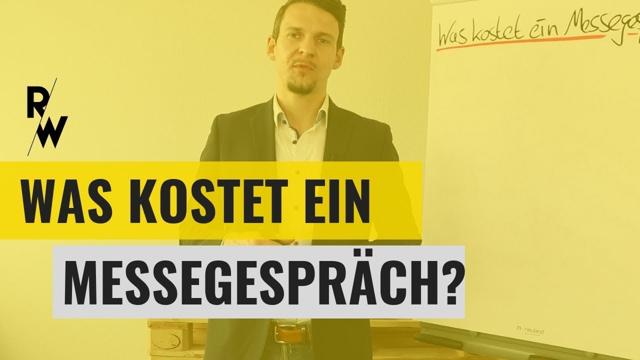 Was kostet ein Messegespr&auml;ch? (Erfolgreich verkaufen auf Messen)