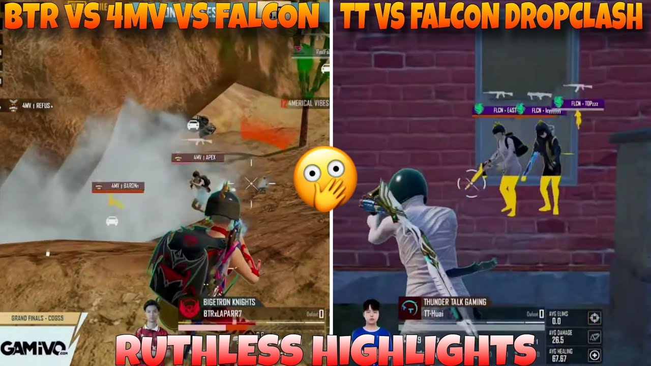 BTR🇮🇩 vs 4MV vs FLCN🇲🇳! TT🇨🇳 vs FlCN🇲🇳 DROP CLASH!!🔥🔥 RUTHLESS FINALS D2 Highlights PEL TEAMS ❤️