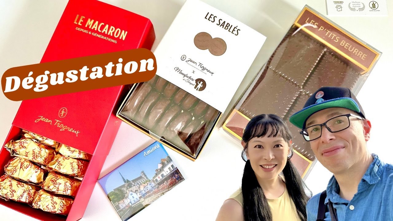 Dégustation Macarons d'Amiens + sablés chocolat + petits beurres surprenants Jean Trogneux