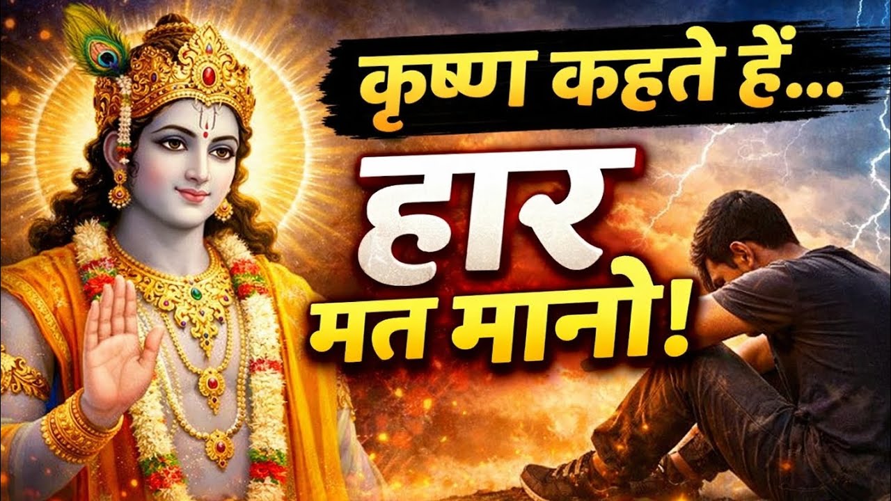 “अकेले हो? ये वीडियो जरूर देखो | कृष्णा प्रेरणा स्पीच” | Jay shree Krishna 🙏