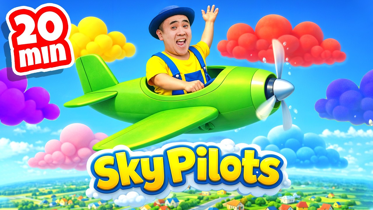 Песня Sky Pilots ✈️ +ЕЩЕ | Детские песни и колыбельные | TigiBoo