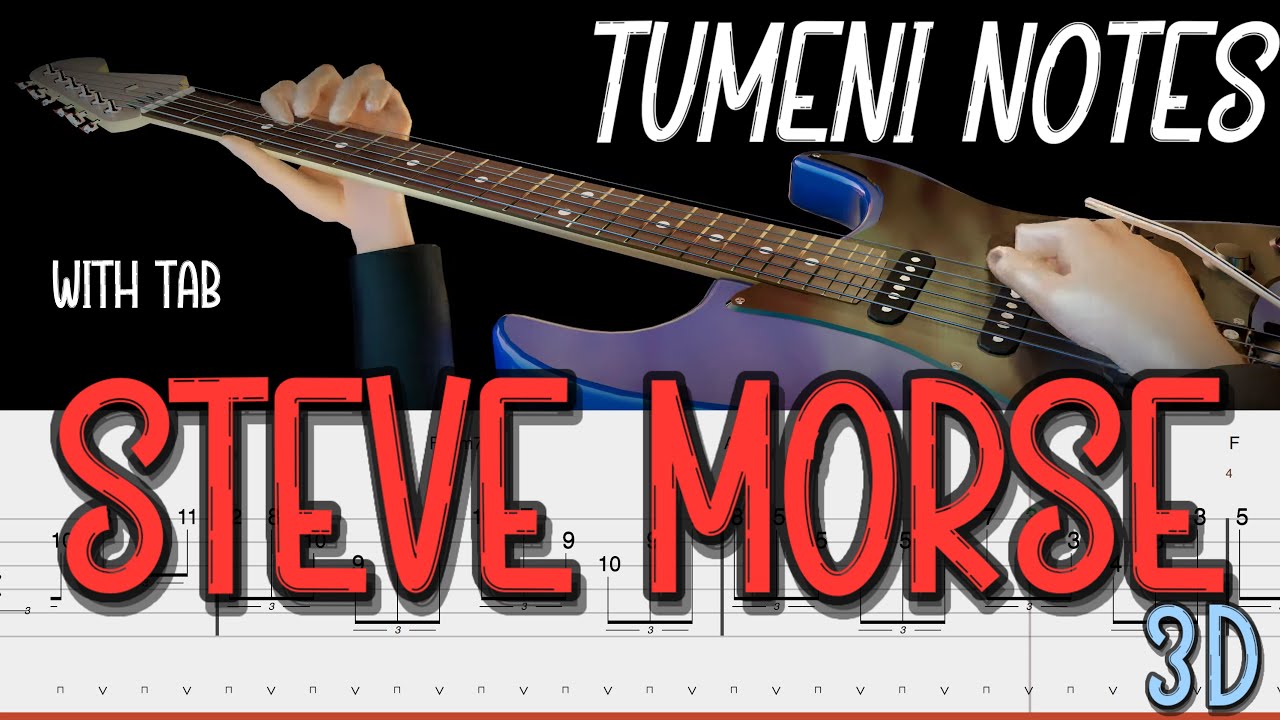 Steve Morse - Tumeni Notes (4K 60FPS) | World’s First 3D Simulation from Guitar Pro [This is not AI]