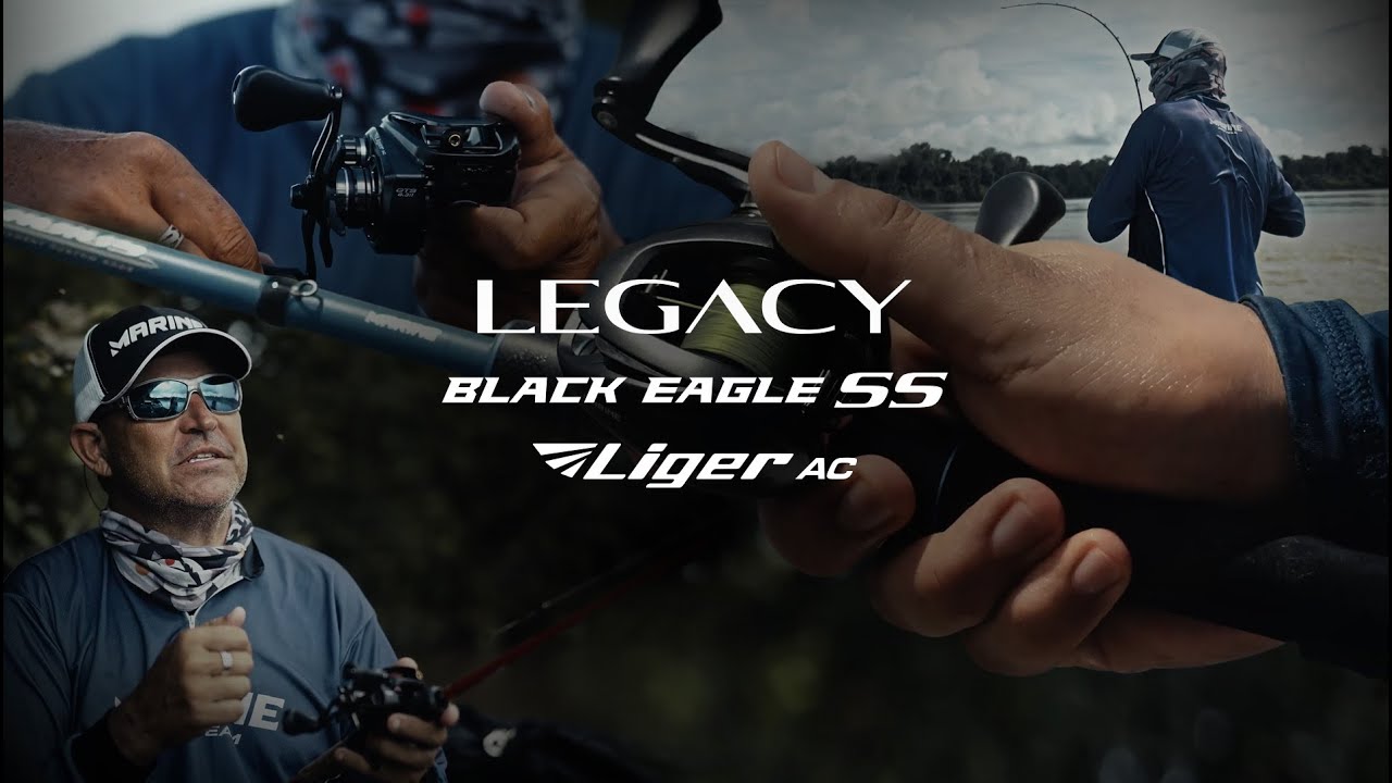 Universo das carretilhas de perfil baixo Marine: Legacy, Liger AC e Black Eagle SS.