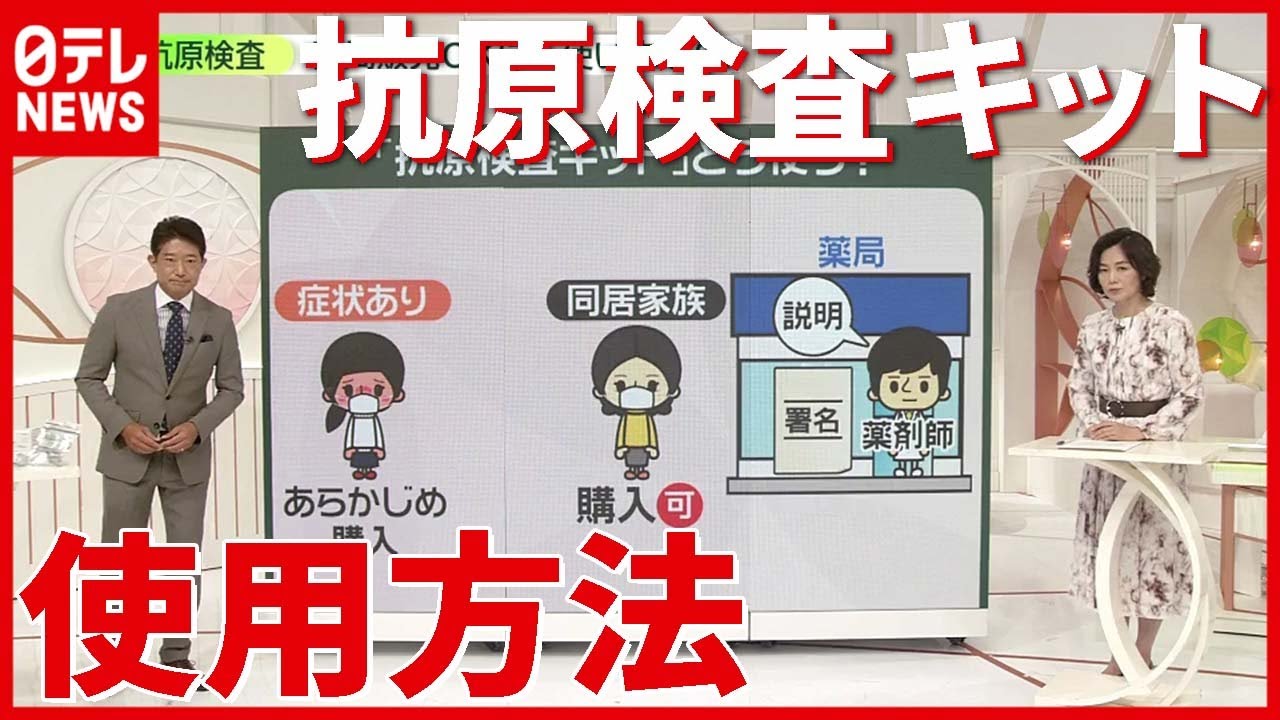 【使い方】「抗原検査キット」薬局での販売解禁…どう使う？