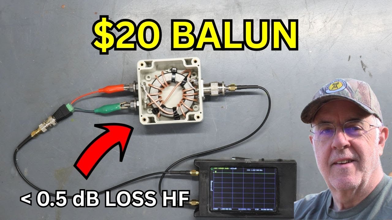 Build the BEST 1:1 Choke Balun for ZS6BKW (or ANY Dipole) – 6+1 Turns