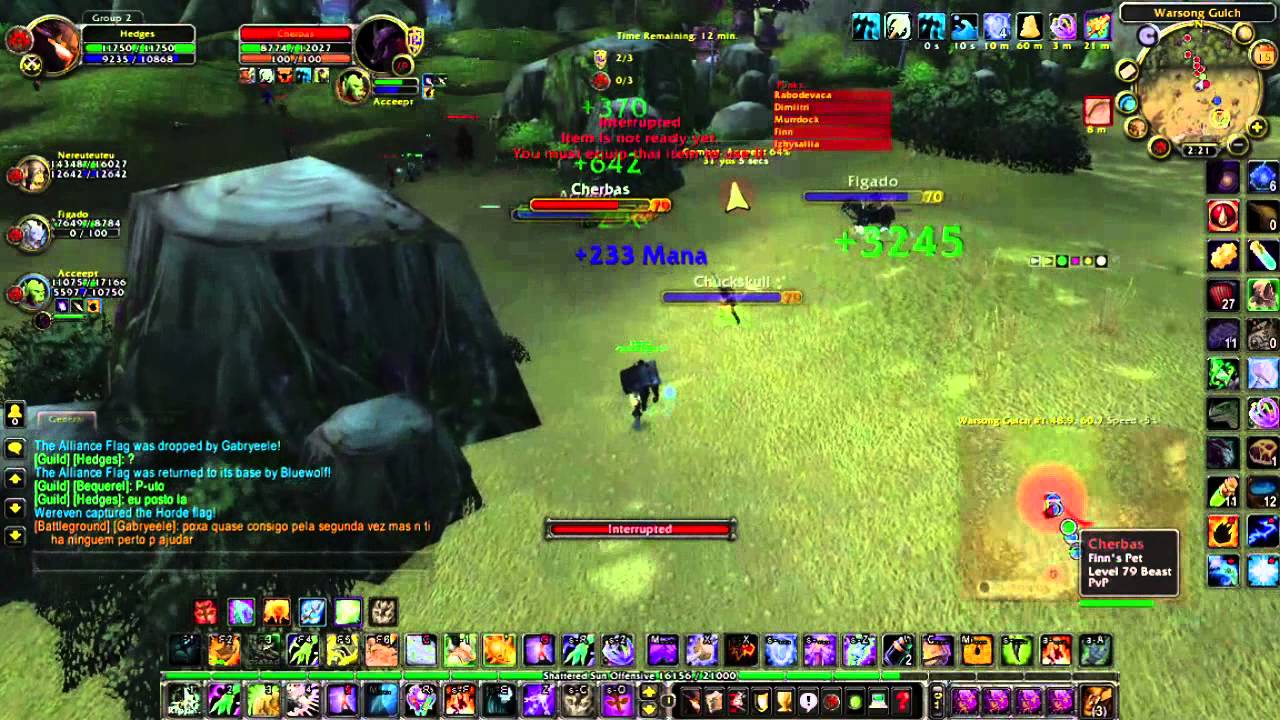 Twink pvp - Resto shaman level 70 WoW Brasil 3.3.5a