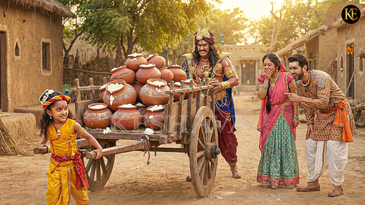 बाल कान्हा की शरारत | कंस का माखन गोकुल पहुंचा || यशोमती मईया के नंदलाला || Shree Krishan leela ||