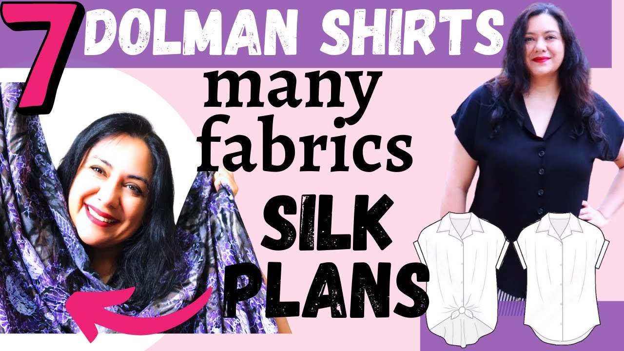 7 Melody dolman SHIRTS (Love Notions). FUN roundup, different FABRICS.