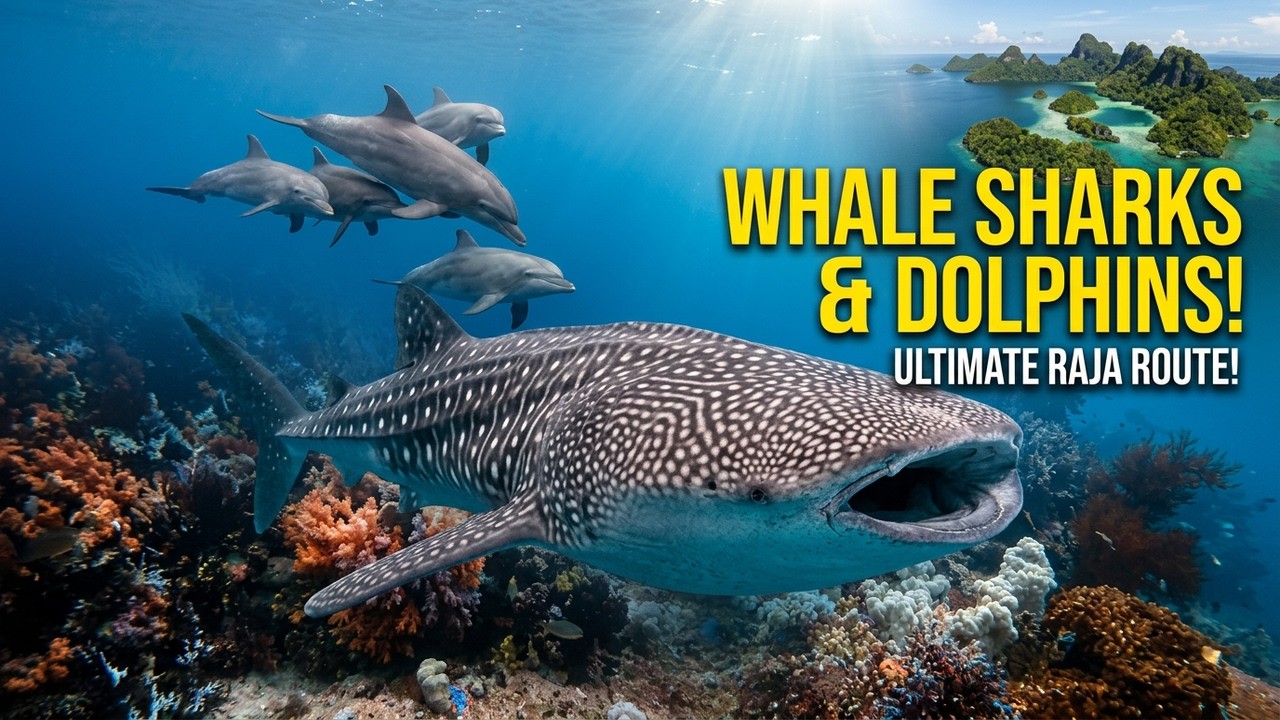 This Dive Route Has Everything: Whale Sharks, Dolphins & Vibrant Reefs: Triton Bay to Raja! | 4K