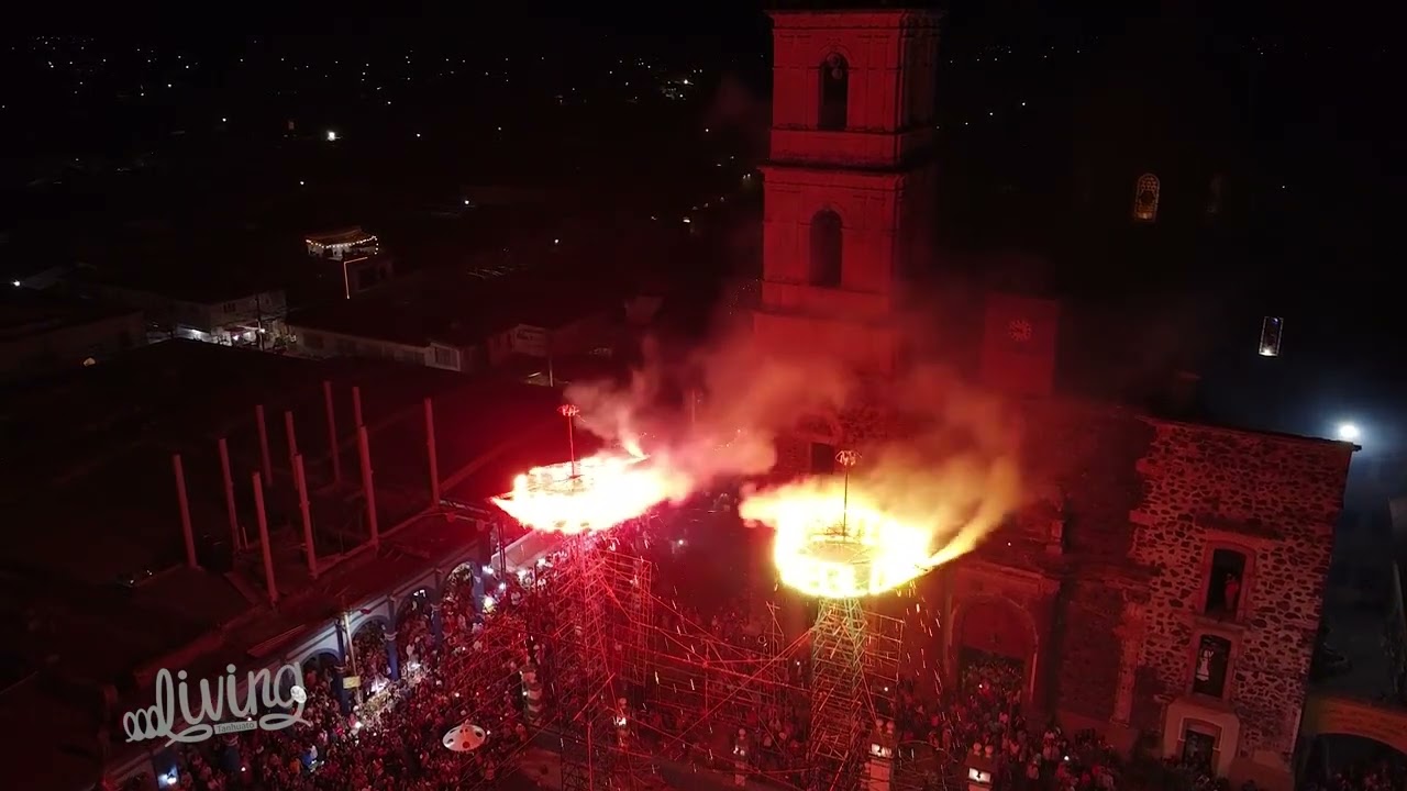 Castillo Monumental del D&iacute;a 1ro. de Mayo | Vista con Dron | Fiesta Tanhuato 2023