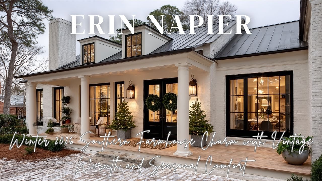 Коллекция Эрин Нэпьер «Зима 2026»: очарование южного фермерского дома с винтажным теплом и сезонн...