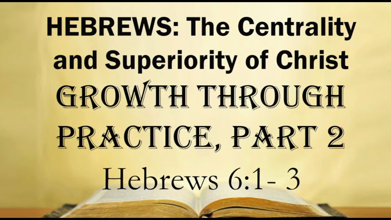 Copy of Hebrews:  Admonition & Assurance - Hebrews 6:1-12 -(Sermon Only) Pastor Darrell Wilkinson